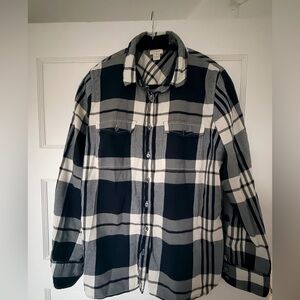 J.Crew Monochrome Plaid Shirt